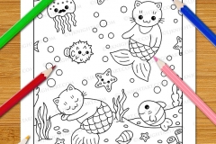 Cute & Easy Kawaii Colouring Book - Preview