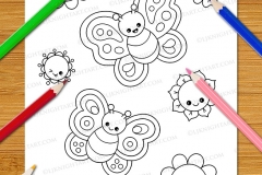 Cute & Easy Kawaii Colouring Book - Preview