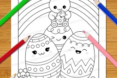 Cute & Easy Kawaii Colouring Book - Preview