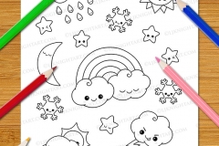 Cute & Easy Kawaii Colouring Book - Preview