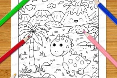 Cute & Easy Kawaii Colouring Book - Preview