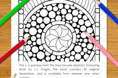 Easy Doodle Abstract Colouring Book - Preview