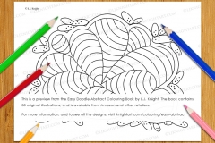 Easy Doodle Abstract Colouring Book - Preview