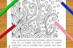 Easy Doodle Abstract Colouring Book - Preview