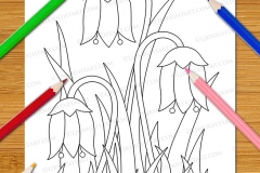 Easy Fun Flowers Colouring Book - Preview