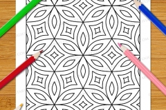 Easy Geometric Patterns Colouring Book (Volume 2) - Preview