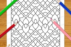 Easy Geometric Patterns Colouring Book (Volume 2) - Preview