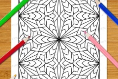 Easy Geometric Patterns Colouring Book (Volume 3) - Preview