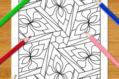 Easy Geometric Patterns Colouring Book (Volume 3) - Preview