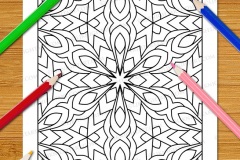 Easy Geometric Patterns Colouring Book (Volume 3) - Preview