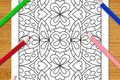 Easy Geometric Patterns Colouring Book (Volume 3) - Preview