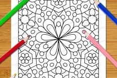 Easy Geometric Patterns Colouring Book (Volume 3) - Preview