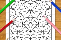 Easy Geometric Patterns Colouring Book (Volume 3) - Preview