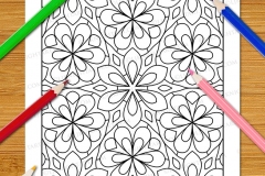 Easy Geometric Patterns Colouring Book (Volume 3) - Preview