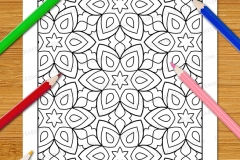 Easy Geometric Patterns Colouring Book (Volume 3) - Preview