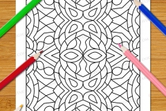 Easy Geometric Patterns Colouring Book (Volume 3) - Preview