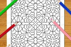 Easy Geometric Patterns Colouring Book (Volume 3) - Preview