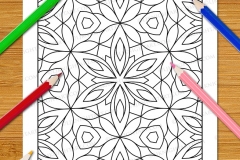 Easy Geometric Patterns Colouring Book (Volume 3) - Preview