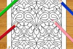 Easy Geometric Patterns Colouring Book (Volume 3) - Preview