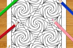 Easy Geometric Patterns Colouring Book (Volume 3) - Preview