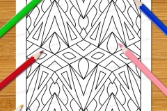 Easy Geometric Patterns Colouring Book (Volume 3) - Preview