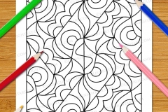 Easy Geometric Patterns Colouring Book (Volume 3) - Preview