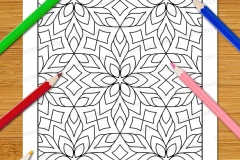 Easy Geometric Patterns Colouring Book (Volume 3) - Preview