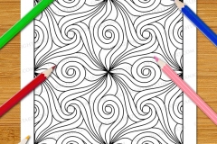 Easy Geometric Patterns Colouring Book (Volume 3) - Preview