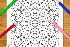 Easy Geometric Patterns Colouring Book (Volume 3) - Preview