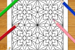 Easy Geometric Patterns Colouring Book (Volume 3) - Preview