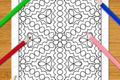 Easy Geometric Patterns Colouring Book (Volume 3) - Preview