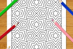 Easy Geometric Patterns Colouring Book (Vol. 1) - Preview