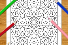 Easy Geometric Patterns Colouring Book (Vol. 1) - Preview