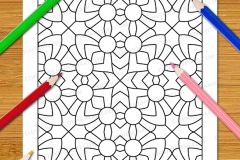 Easy Geometric Patterns Colouring Book (Vol. 1) - Preview