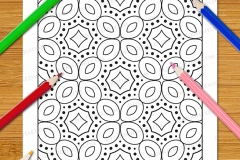 Easy Geometric Patterns Colouring Book (Vol. 1) - Preview