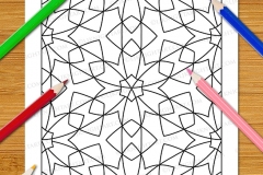 Easy Geometric Patterns Colouring Book (Vol. 1) - Preview