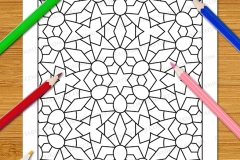 Easy Geometric Patterns Colouring Book (Vol. 1) - Preview