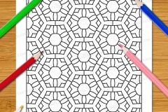 Easy Geometric Patterns Colouring Book (Vol. 1) - Preview