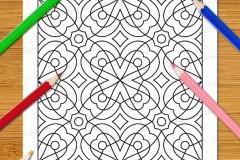 Easy Geometric Patterns Colouring Book (Vol. 1) - Preview