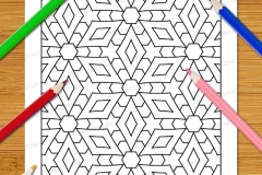 Easy Geometric Patterns Colouring Book (Vol. 1) - Preview