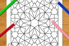 Easy Geometric Patterns Colouring Book (Vol. 1) - Preview