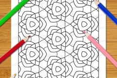Easy Geometric Patterns Colouring Book (Vol. 1) - Preview
