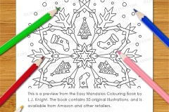 Easy Mandalas Colouring Book - Preview