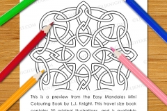 Easy Mandalas Mini Colouring Book - Preview