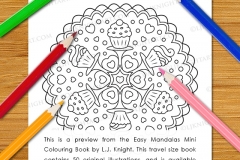 Easy Mandalas Mini Colouring Book - Preview