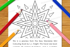 Easy Mandalas Mini Colouring Book - Preview