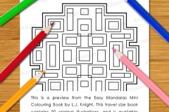 Easy Mandalas Mini Colouring Book - Preview