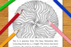 Easy Mandalas Mini Colouring Book - Preview