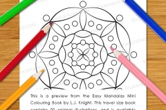 Easy Mandalas Mini Colouring Book - Preview