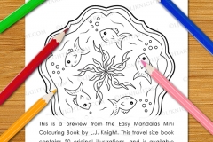 Easy Mandalas Mini Colouring Book - Preview